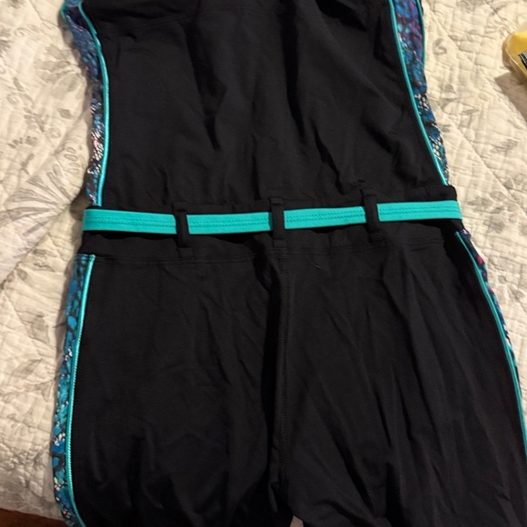 Bebe Sport Capri Unitard Jumpsuit with belt - Picture 12 of 12